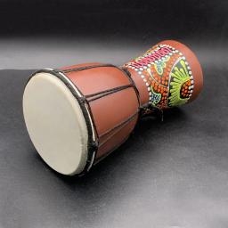 5 "tambor de mão de percussão djembe africano para venda de madeira jambe/doumbek baterista com padrão - Image 3