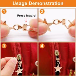5 pçs destacável bagagem zíper puxa zíper guia substituição para pequenos furos zíper puxar para jaqueta bolsas mochilas mala - Image 3