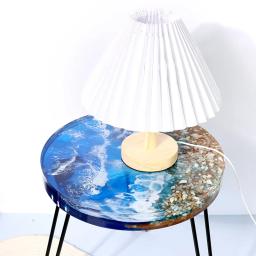 Grande Oceano Redondo Cristal Dropping Glue Mold, DIY Table Stool, Espelho Silicone Mold, Decoração para casa, Armazenamento - Image 6