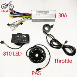 24V 36V 48V 350W 500W Controlador de onda senoidal do motor sem escova 25A/30A. Display LED S810 com PAS. acelerador, para scooter de e-bike - Image 1