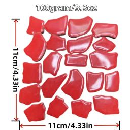 600g/21oz (Aprox) Mosaico Polígono Porcelana, Telha Cerâmica Irregular, Materiais Artesanais DIY, 3-5cm, 1.2-2in Comprimento, 125-130PCs - Image 3