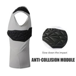 Colete esportivo anticolisão para homens, equipamento protetor de segurança, camiseta protetora para jovens, treinamento de futebol, futebol americano - Image 2