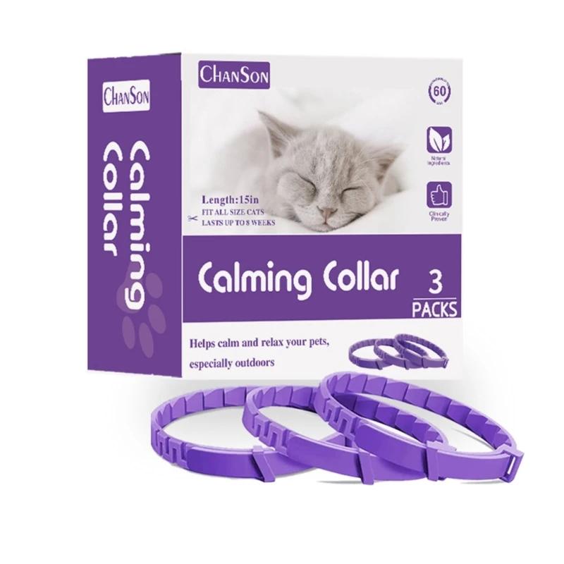 Coleira calmante agressiva para animais estimação, cachorro, gatinho, má emoção, coleiras calmantes com feromônios - Image 1