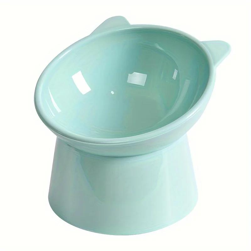 Criada anti-vômito Pet Food Bowls, Pet Food Bowl para gatos de face plana, proteger Pet's Spine, lava-louças, 1pc - Image 1