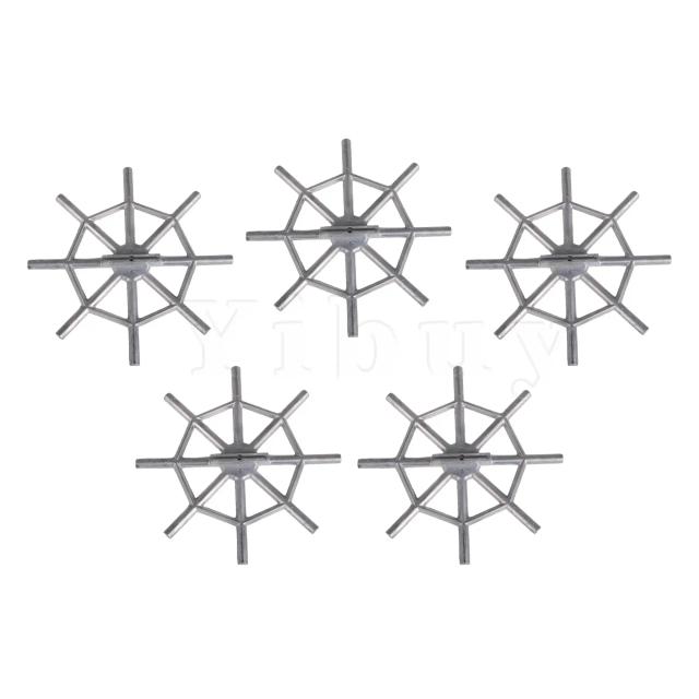 Capa para Ponte de Guitarra Resonadora Prata em Forma de Aranha 235mm - Conjunto com 5 Peças