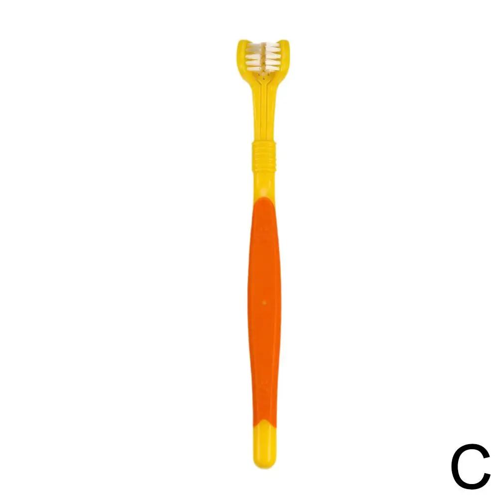 Escova de dentes três lados para cães e gatos, Escova de limpeza oral, Care Products Tool, Atacado - Image 1