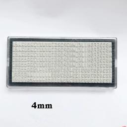 Carimbo de borracha personalizado, Digital Letters Plate, endereço personalizado, ferramentas artesanais, DIY Acessórios, 3mm, 4mm, 6,4 milímetros - Image 2