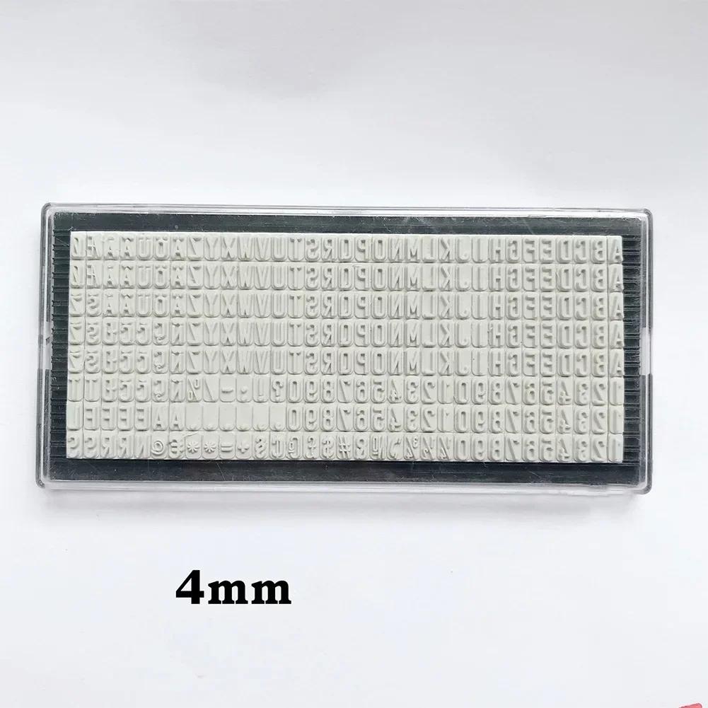 Carimbo de borracha personalizado, Digital Letters Plate, endereço personalizado, ferramentas artesanais, DIY Acessórios, 3mm, 4mm, 6,4 milímetros - Image 1