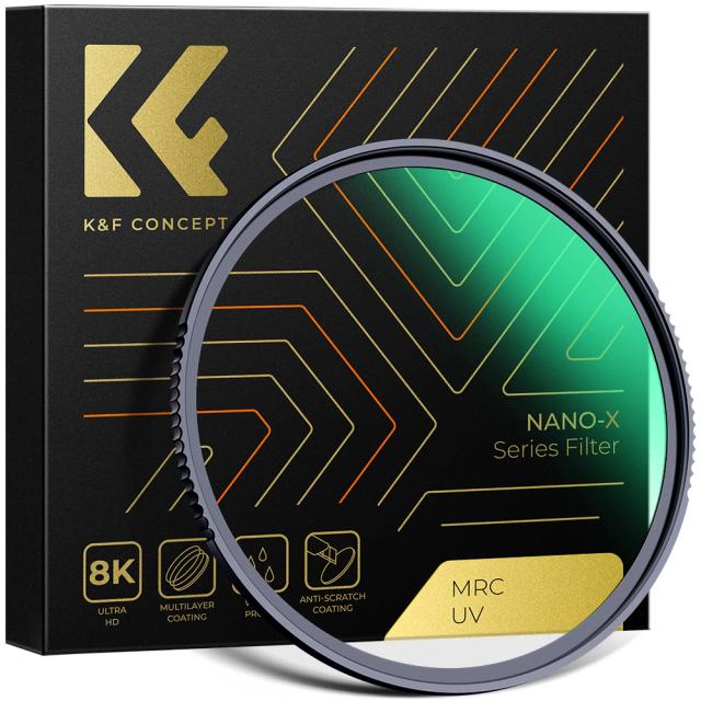 K&F Concept Filtro UV MC Nano-X 8K Ultra HD 37-112mm