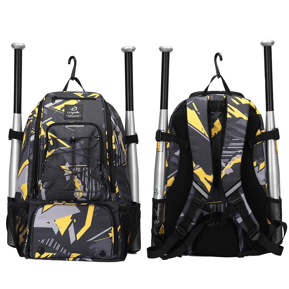 Denuoniss Baseball e Softball Bag, mochila para jovens, meninos e adultos, com gancho de vedação, luva de rebatidas, segure 2 tacos de bola, 29L - Image 1
