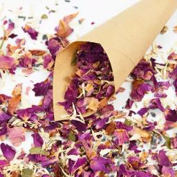 Pétalas biodegradáveis para casamento e decoração de festa, confetes biodegradáveis - Image 4