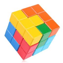 Brinquedos de madeira 3D Soma Cube para crianças, Montessori Puzzle Games, Brain Challenge Game, Brinquedos Sensoriais para Crianças, Educação Infantil, Novo - Image 3