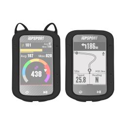 IGPSPORT BSC200 BSC300 Película de proteção de vidro temperado Capa de proteção para computador de bicicleta Protetor de capa de silicone - Image 2