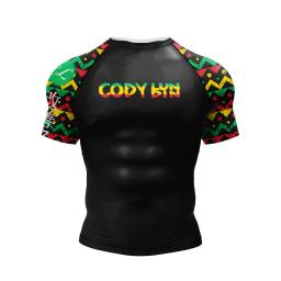 Camisa esportiva masculina 3D, quimono, Jiu Jitsu, Kickboxing, Brasil Jersey, Preto, Swim Rash Guard, Fitness, Bjj Boxe, Musular T-shirts - Image 6