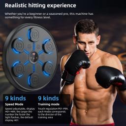 Smart Music Boxing Machine para adultos e crianças, Sports Fitness Trainer, Home Exercício Response, Boxing Wall Target, Novo - Image 3