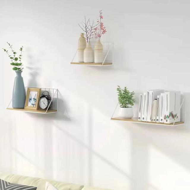 Rack de Armazenamento Criativo de Ferro para Parede com Cesta Suspensa para Casa, Quarto e Banheiro
