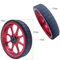 Push Wheel para bicicleta dobrável, roda fácil para Brompton, Birdwheel, birdy, easywheel, 82mm - Image 5