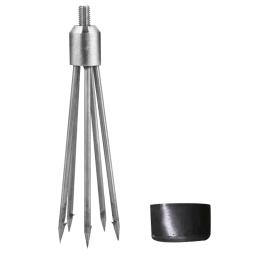Garfo dente peixe aço 8mm cabeça parafuso acessório show inoxidável telescópico - Image 1