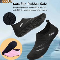 Calçado de mergulho masculino e feminino, 1 par, calçado para desportos aquáticos, sapatilha descalça, fitness, dança, surf, snorkeling - Image 1