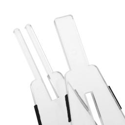 Flauta suporte clarinete dobrável abs quatro suporte com perna portátil clarinete resto para flauta clarinete instrumento musical peças - Image 3