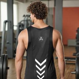 Regata de ginástica sem mangas masculina, Camisa de treinamento de corrida, Musculação Muscular Workout Vest, Man Gym Clothes - Image 6