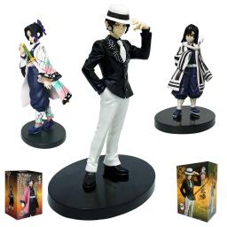 Anime figura demônio slayer figuras kimetsu não yaiba boneca tanjiro nezuko zenitsu estatueta inosuke guerreiro figura de ação modelo brinquedos - Image 2