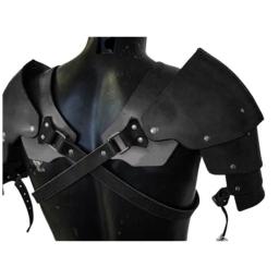 Medieval Samurai PU Leather Shoulder Armadura, Viking Era Armadura, Cosplay Props - Image 5