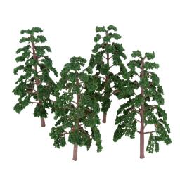 Árvores Modelo de Plástico para Arquitetura, Plantas Artificiais, Parque Wargame, Cenário Diorama, Cenário Ferroviário, 140mm, 5 PCs - Image 4