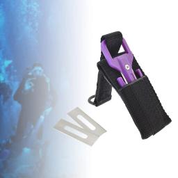 Aço inoxidável Scuba Dive Line Cutter com Webbing, Segurança Snorkeling Facas para Natação, Esportes Aquáticos, Mergulho Livre Surf - Image 6