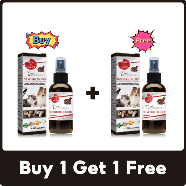 Spray para Higiene Bucal de Pets: Limpeza de Dentes, Remoção de Tártaro e Controle do Mau Hálito