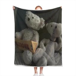 Urso Alfa e Sam Cobertor de Flanela Confortável, Macio Macio Decoração Do Quarto, Cobertores Do Sofá, Consolador, Casa E Decoração - Image 1