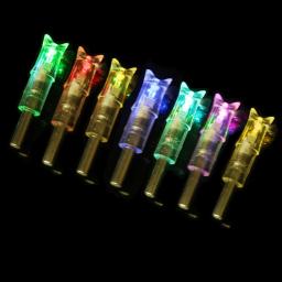 3 pçs besta seta tiro com arco iluminado nock luz led brilhante para a noite caça esportes id 7.62mm tiro setas caça acessórios - Image 5
