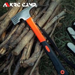Outdoor Multifuncional Ground Nail Hammer Barraca de acampamento Martelo de dossel Ferramentas domésticas Aço de alto carbono Equipamento de acampamento, Novo - Image 1
