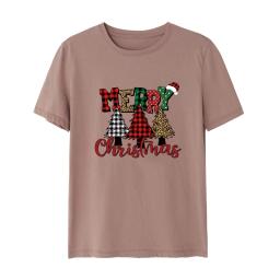 Transferência de ferro-em transferência de calor artes artesanato engomar diy t-shirts moletons remendos transferências para roupas árvore de natal feliz - Image 3