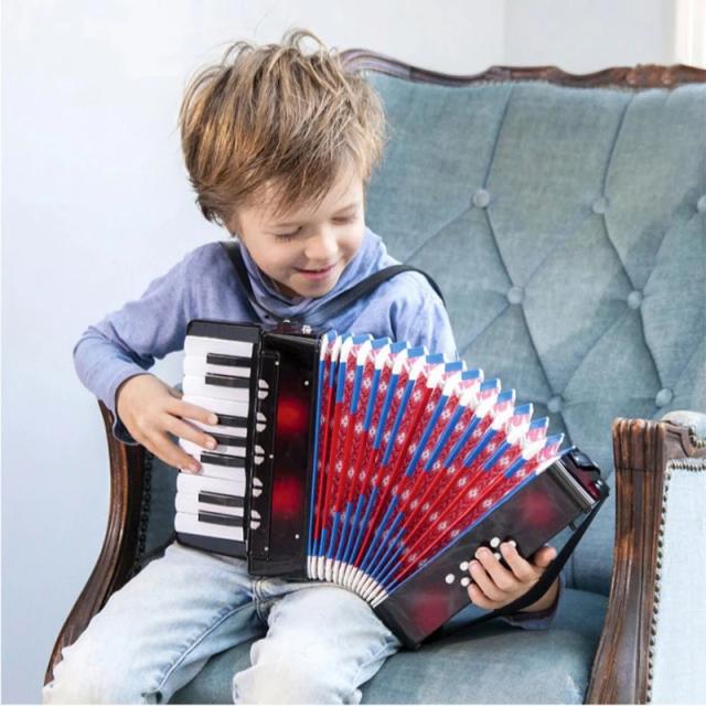 Acordeão Infantil com 17 Teclas e 8 Baixos - Um Instrumento Musical Completo para Jovens Músicos