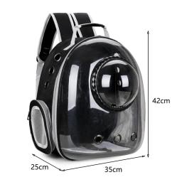 Saco de transporte respirável Pet Mochilas Espaciais Gato Mochila Portátil Transparente Transportadora de Transporte de Cachorro, Sacos de Cápsula Espacial - Image 4