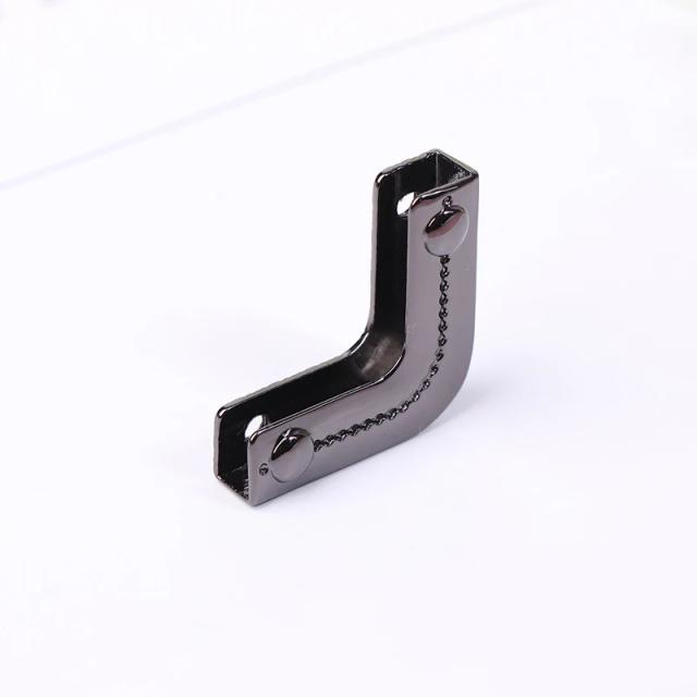 Fivelas de Couro para Proteger Cantos de Sacos com Botões de Metal - Acessórios de Hardware Completo em 1 Conjunto