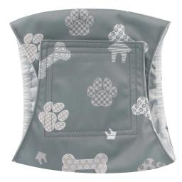 Faixa de barriga de cachorro lavável Fralda para cães altamente absorvente para cães machos Impressão ajustável dos desenhos animados Calções para cães - Image 4