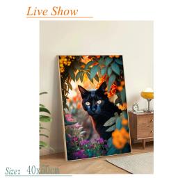 Gatyztory-Tinta Acrílica por Números para Adultos, Gatos Coloridos, Animais Imagem, Colorir por Números, Arte Da Parede, Home Decors - Image 5