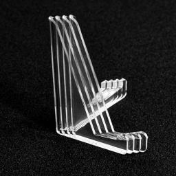 Clear Acrílico Display Stand, Show Holder Case para Moedas, basquetebol, futebol, Star Playing, Graded Card, Slab Triangle - Image 2