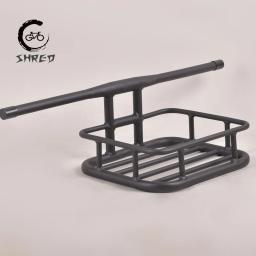 Cesta de bicicleta de alumínio com guidão, Fixie Bike Panniers, ciclismo Carrying Holder, Bike Riding Rack, 31.8mm, 5kg de carga - Image 1