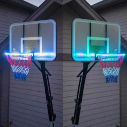 Hoop luz led iluminado basquete aro noite tiro acessórios suprimentos para crianças jogo crianças brinquedos ao ar livre - Image 4