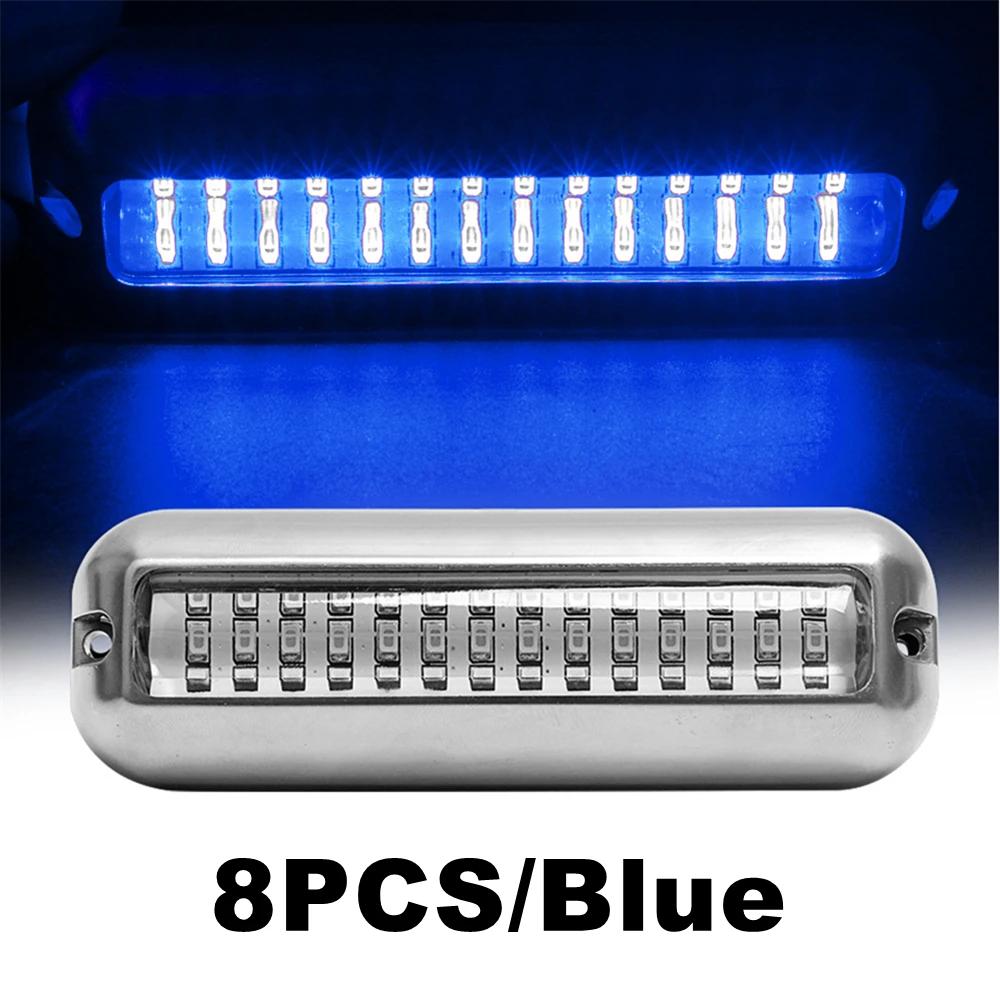 Luzes subaquáticas de lancha para barcos, 42 Iluminação de navegação LED, Marine Transom Light, RVS Yacht Acessórios, 8Pcs - Image 1