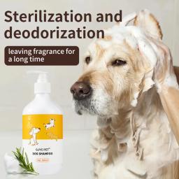 Shampoo Condicionador Dog, Pet Bath, Gel de banho, Suprimentos macios de banho geral, Desodorante de esterilização, Coceira perfumada, 500ml - Image 1