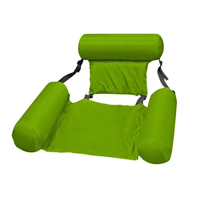 Cadeira Inflável Dobrável Flutuante para Praia e Piscina com Colchão de Ar e Encosto Confortável