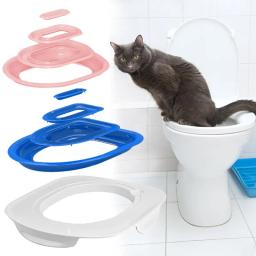Kit De Treinamento De Banheiro De Gato, Treinador Reutilizável, Caixas De Lixo, Limpeza De Animais De Estimação, Animais De Estimação, Ensine Gatos a Usar - Image 1