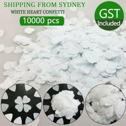 White Tissue Paper Confetti Corações, Traga o amor para o seu evento com 10 000 biodegradáveis, ideais para celebrações - Image 5