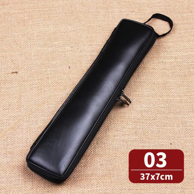 Saco Portátil Impermeável em Couro PU para Flauta e Saxofone com Armazenamento para Baquetas e Acessórios 2024