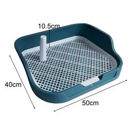 Banheiro reutilizável para treinamento de animais de estimação Almofada Potty para cachorro Parede de proteção de todos os lados Durável com poste removível Suporte de almofada para cachorro - Image 6