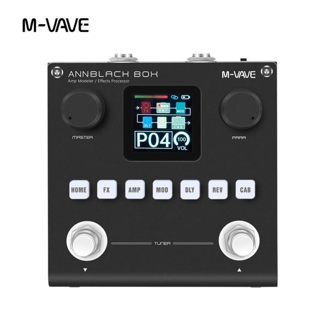 M-VAVE Blackbox Guitar/Baixo AMP Modeler Processador Multi Efeitos Recarregável para Guitarra Elétrica Baixo